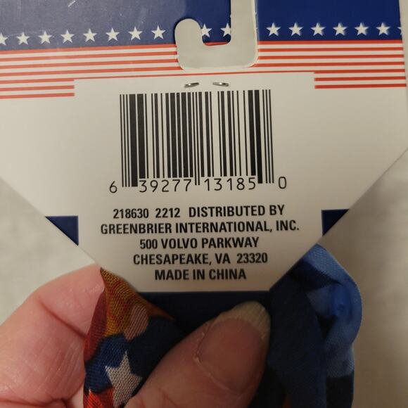 NWT Gnome USA‎ Red White Blue Scarf 4th of July Americana Patriotic America - Picture 4 of 5